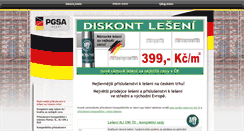Desktop Screenshot of diskont-leseni.cz