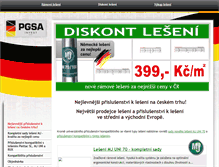 Tablet Screenshot of diskont-leseni.cz
